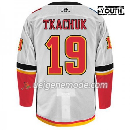 Kinder Eishockey Calgary Flames Trikot MATTHEW TKACHUK 19 Adidas Weiß Authentic